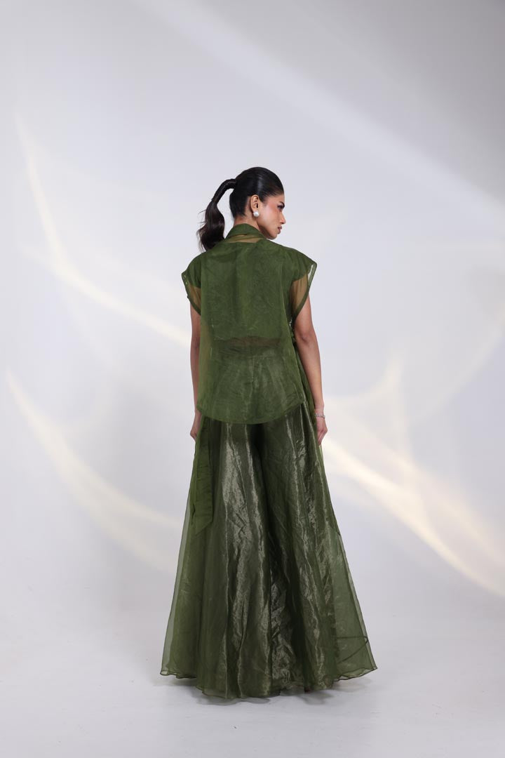 Olive Luxe Embroidered Layer Set AAD628