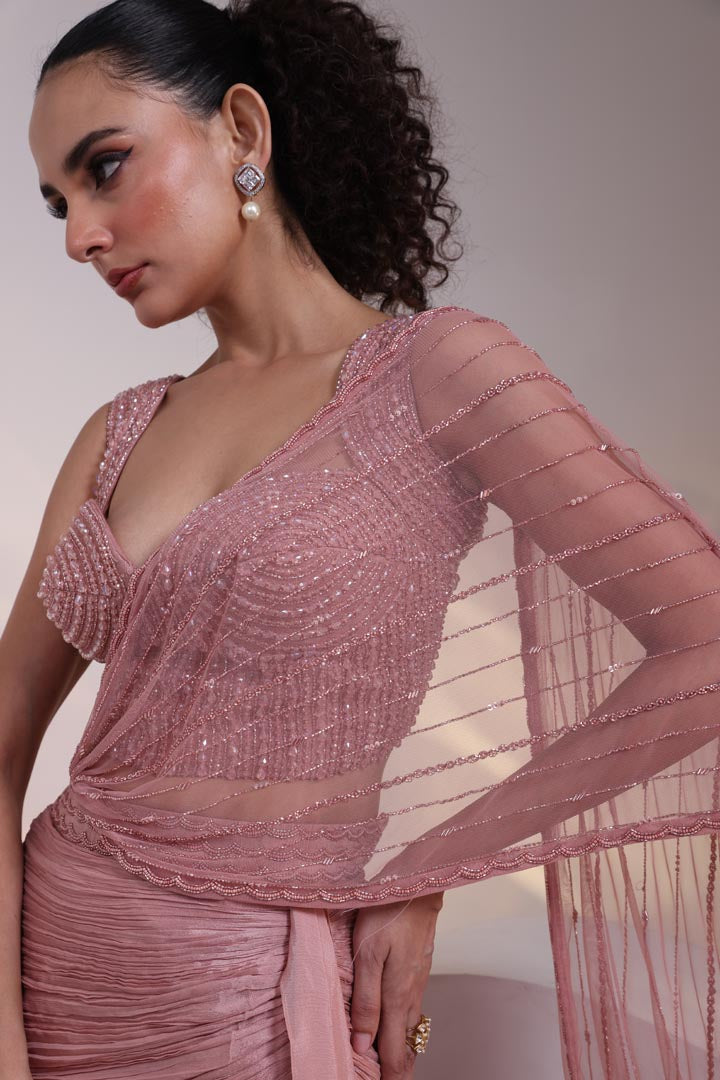 Rose Drape Luxe Concept Saree AAD624