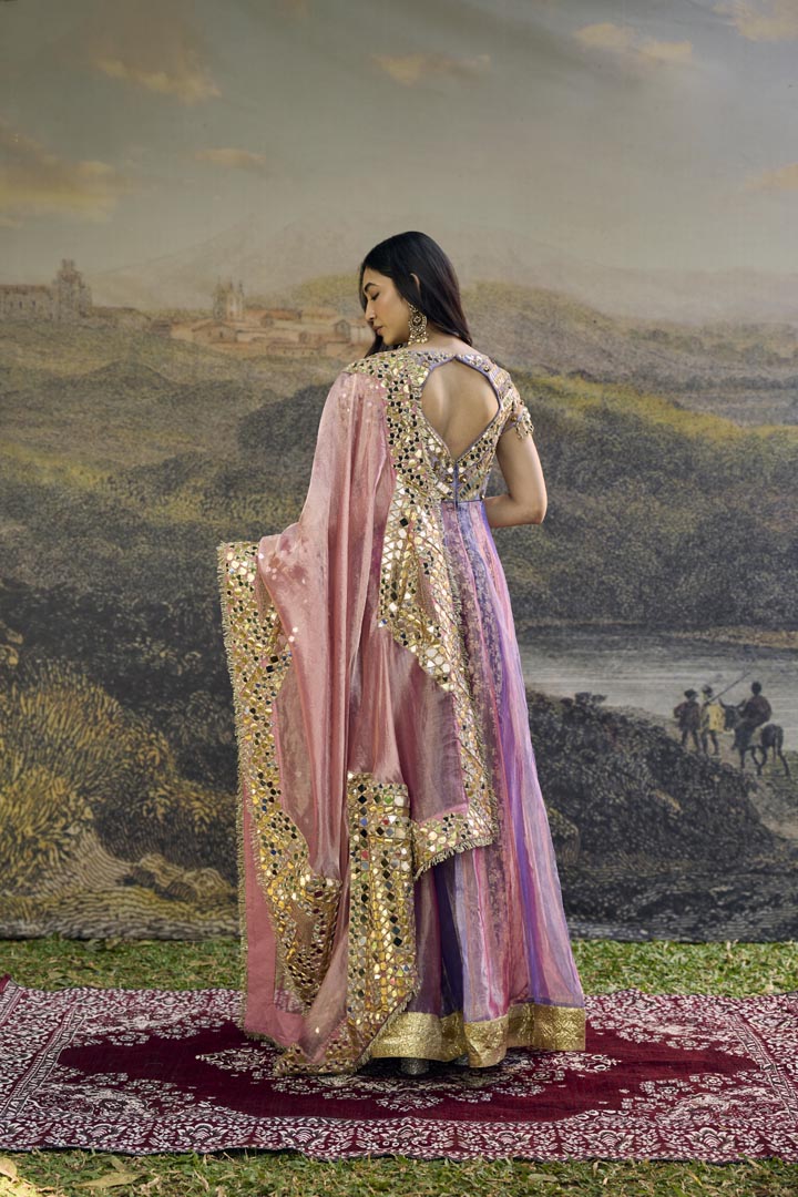 Gulrangi Mirror Anarkali Set