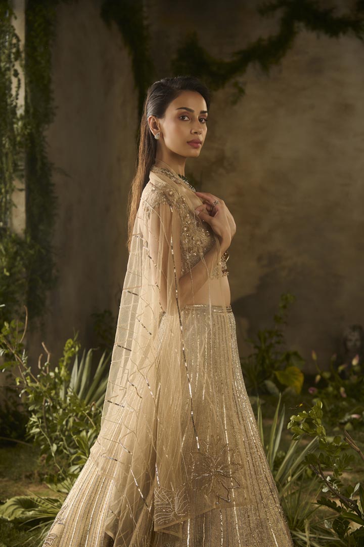 GOLD SPECTRUM LEHENGA SET