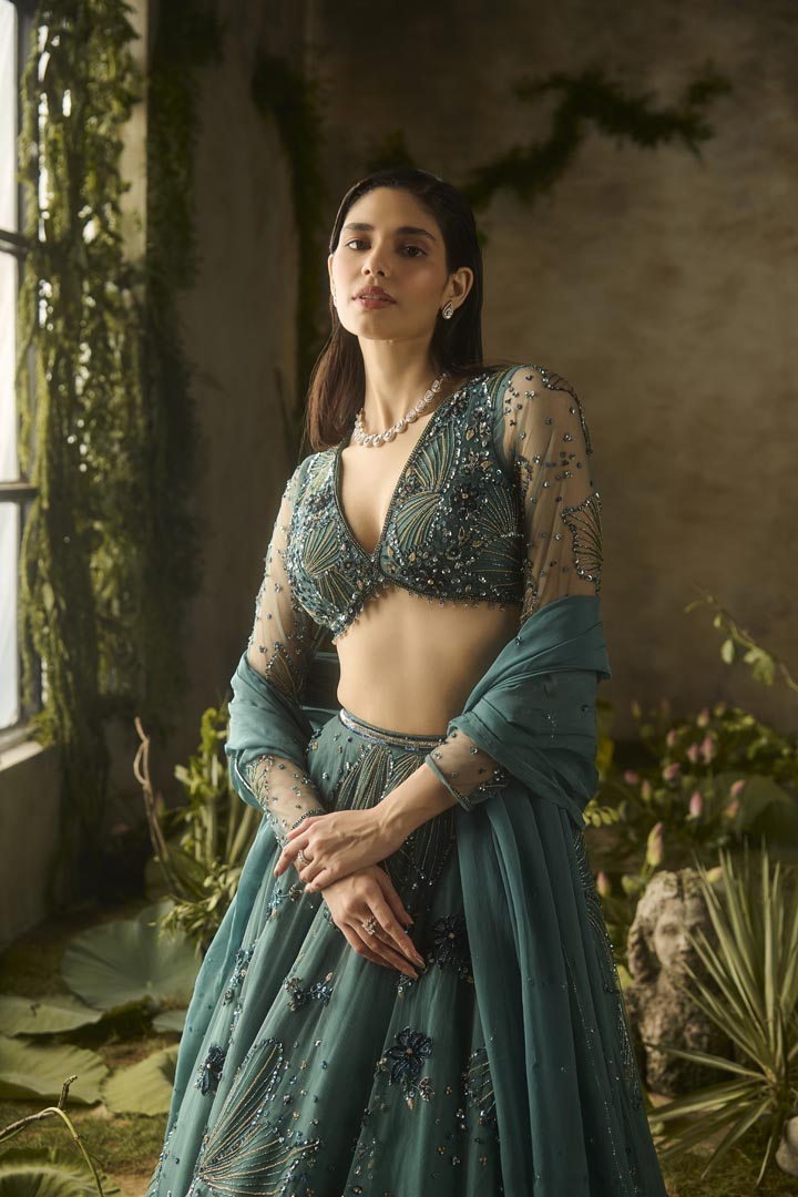 MYSTIC MOSS LEHENGA SET
