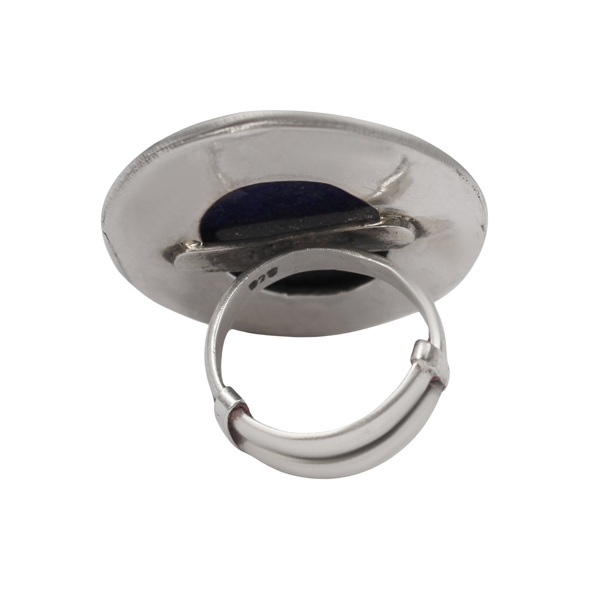 Sangeeta Boochra Signature Lapis Lazuli Statement Silver Ring