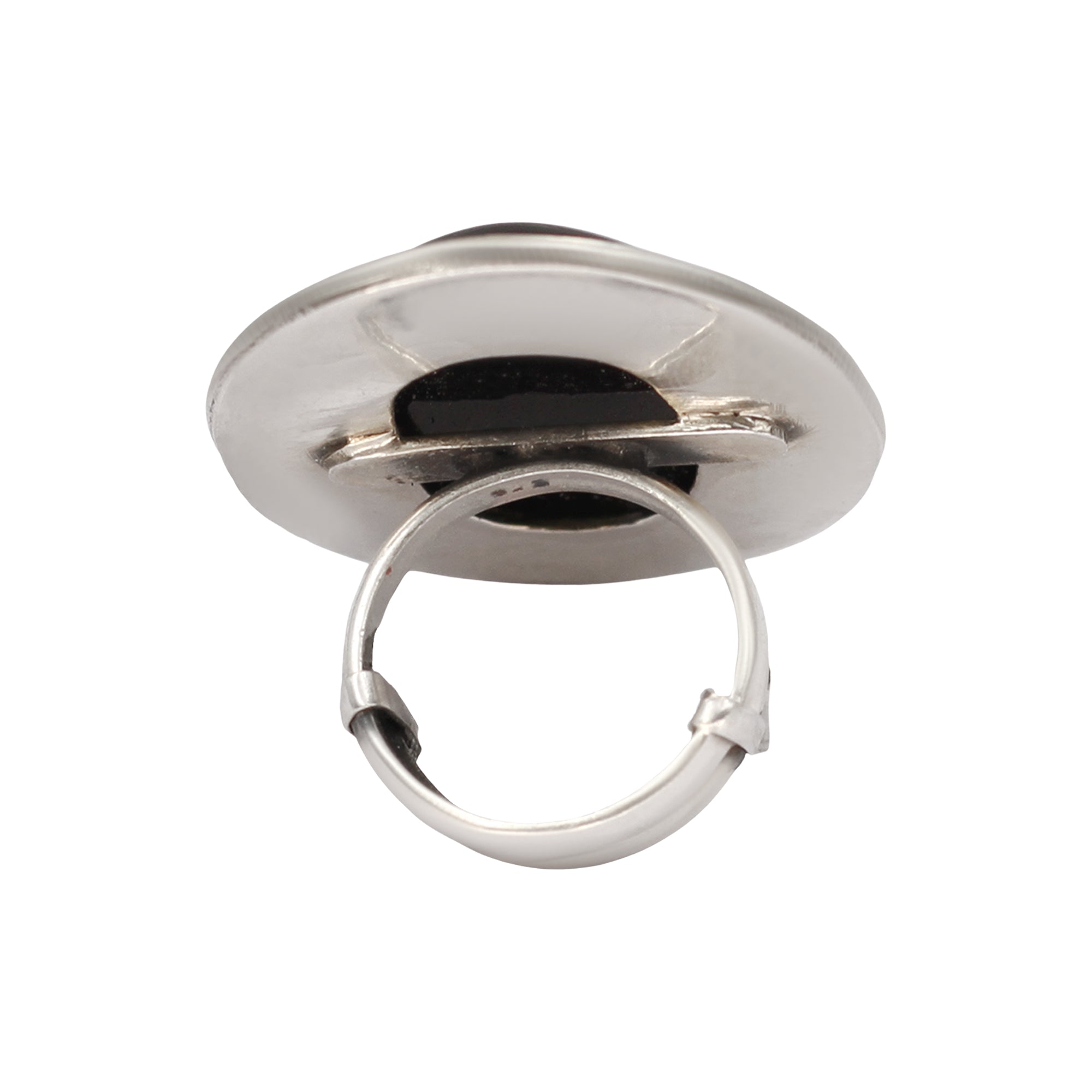 Sangeeta Boochra Midnight Onyx Silver Ring