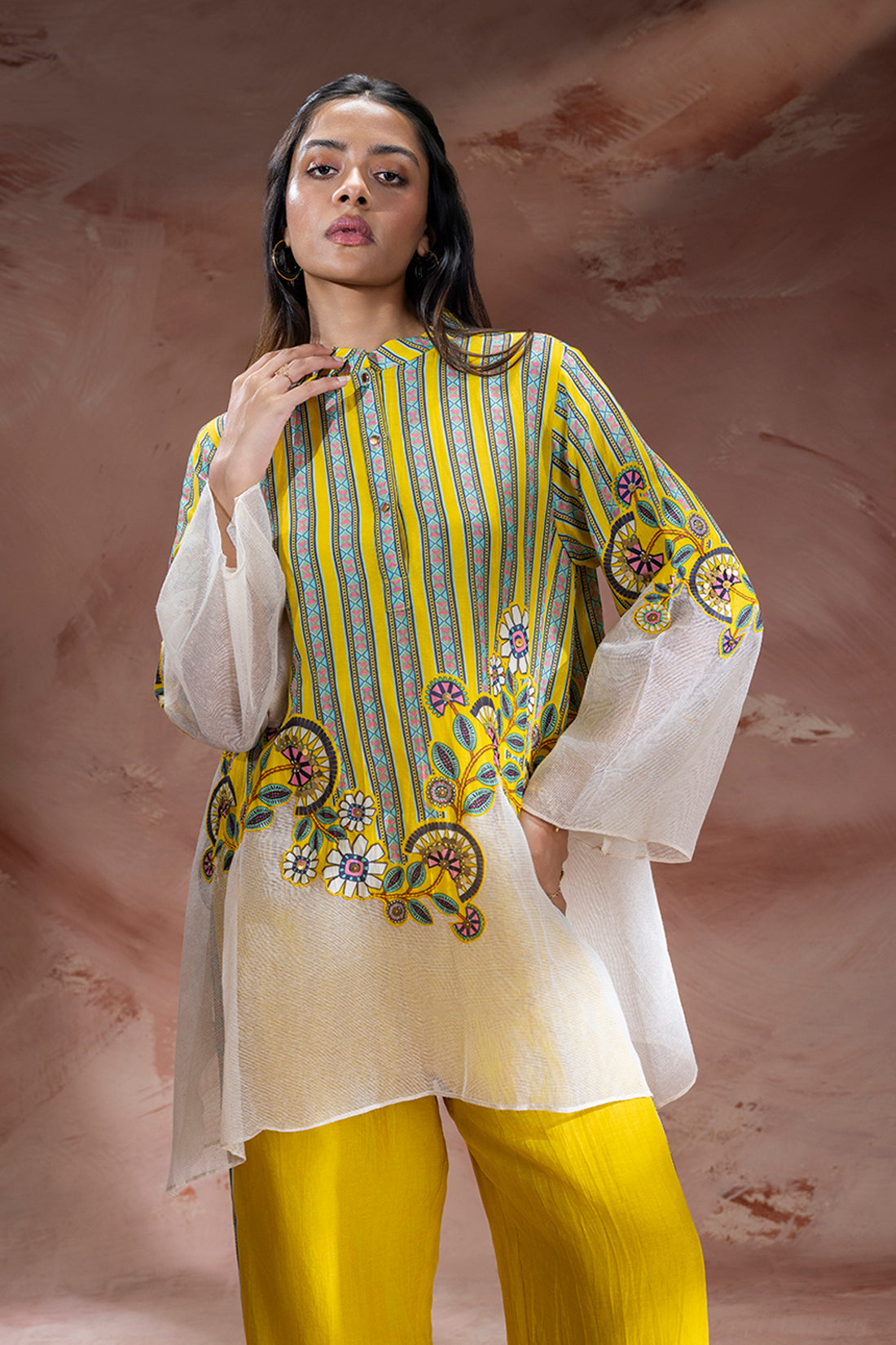 yellow Nooma Kurta set