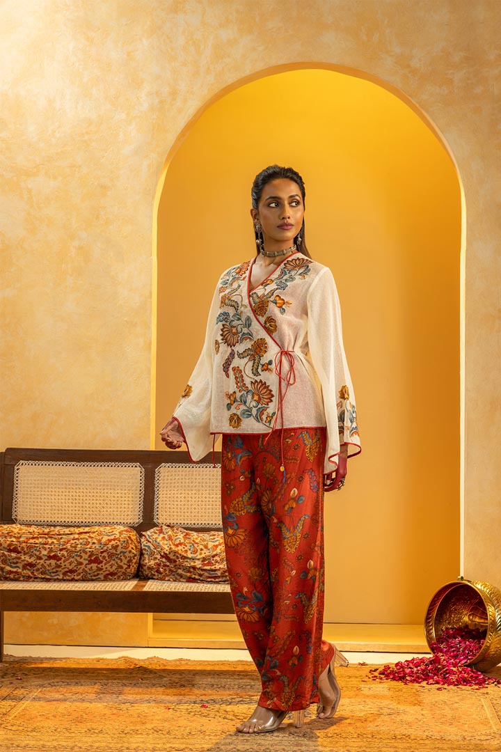 Rangtara Appliqued co-ord setSP4843