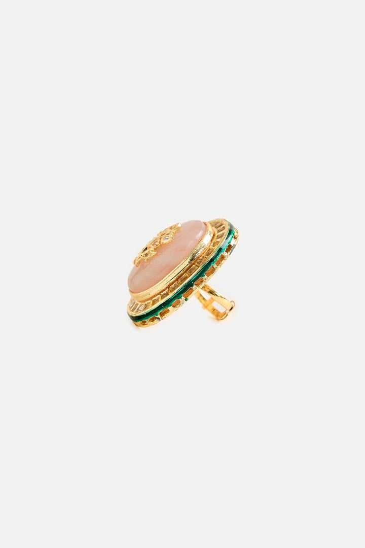 Oversized Kundan Statement Ring