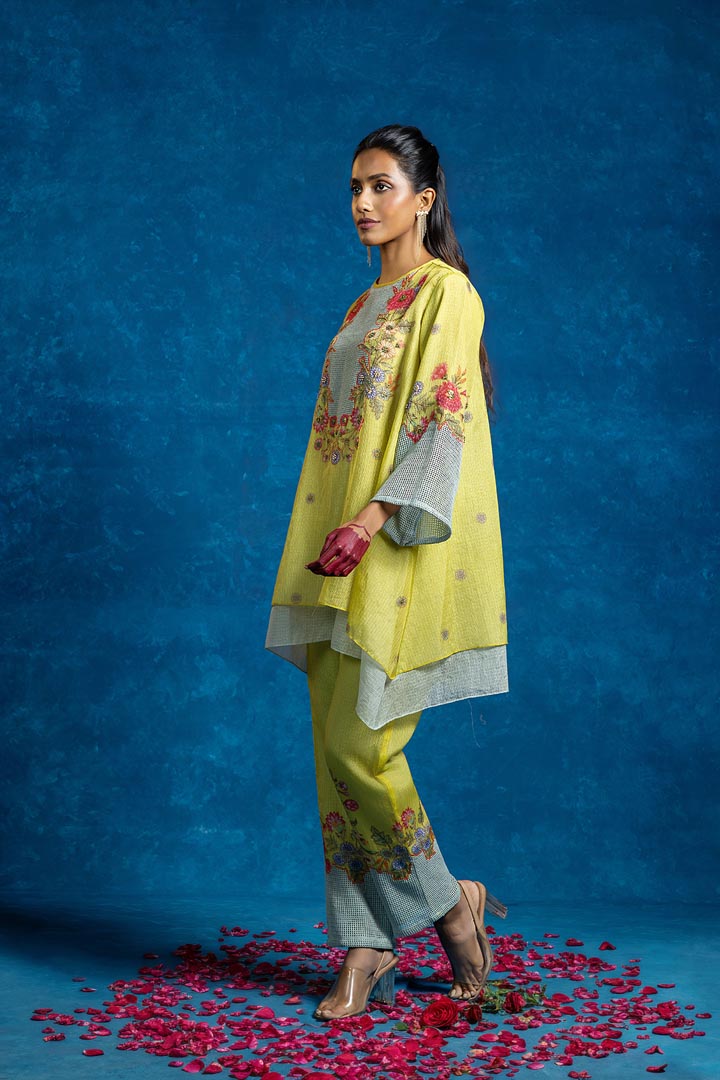 Baghira Appiqued layered Kurta setSP4947
