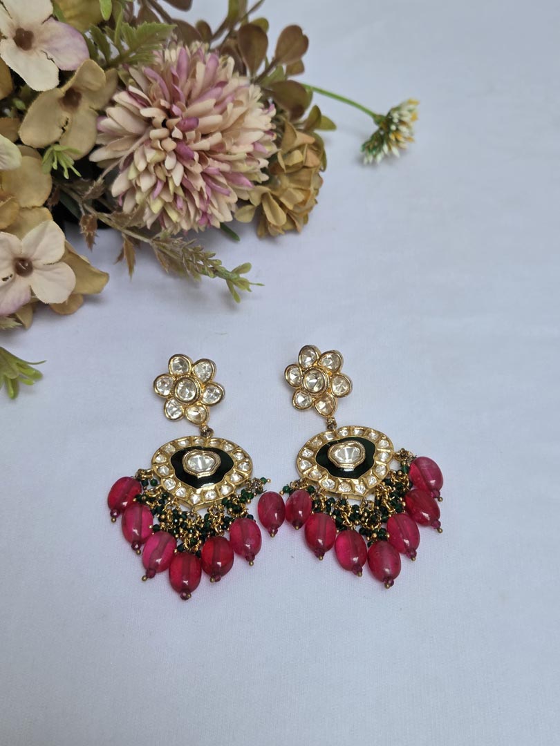 Bridal Kundan Set with Red Beads