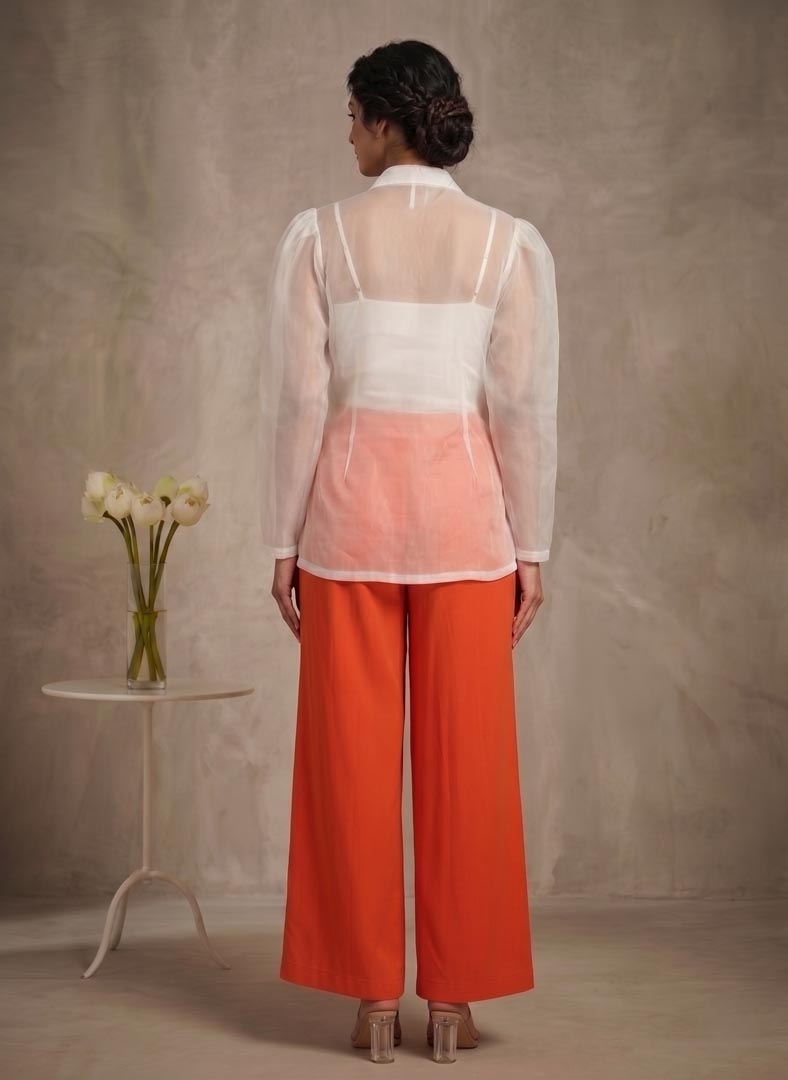 THETAA Solara  Embroidered Cotton Satin Co-ord Set