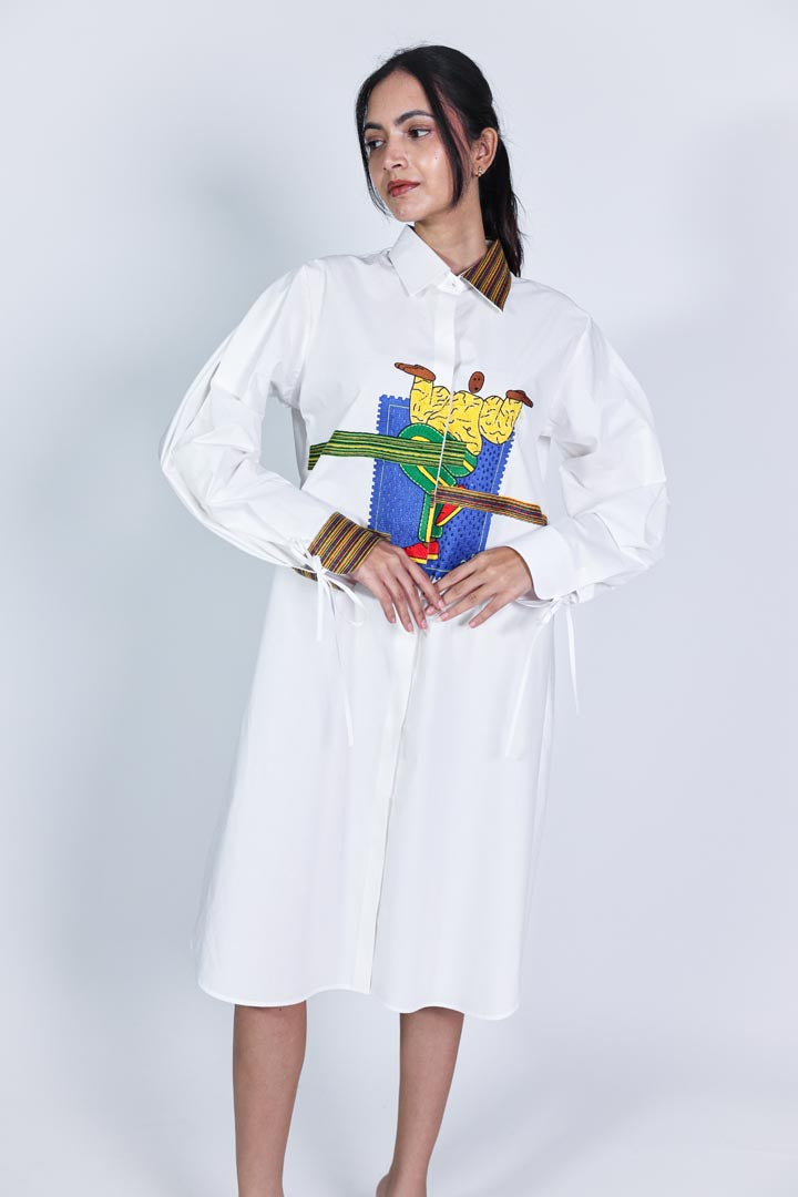 Stamp Shirtdress