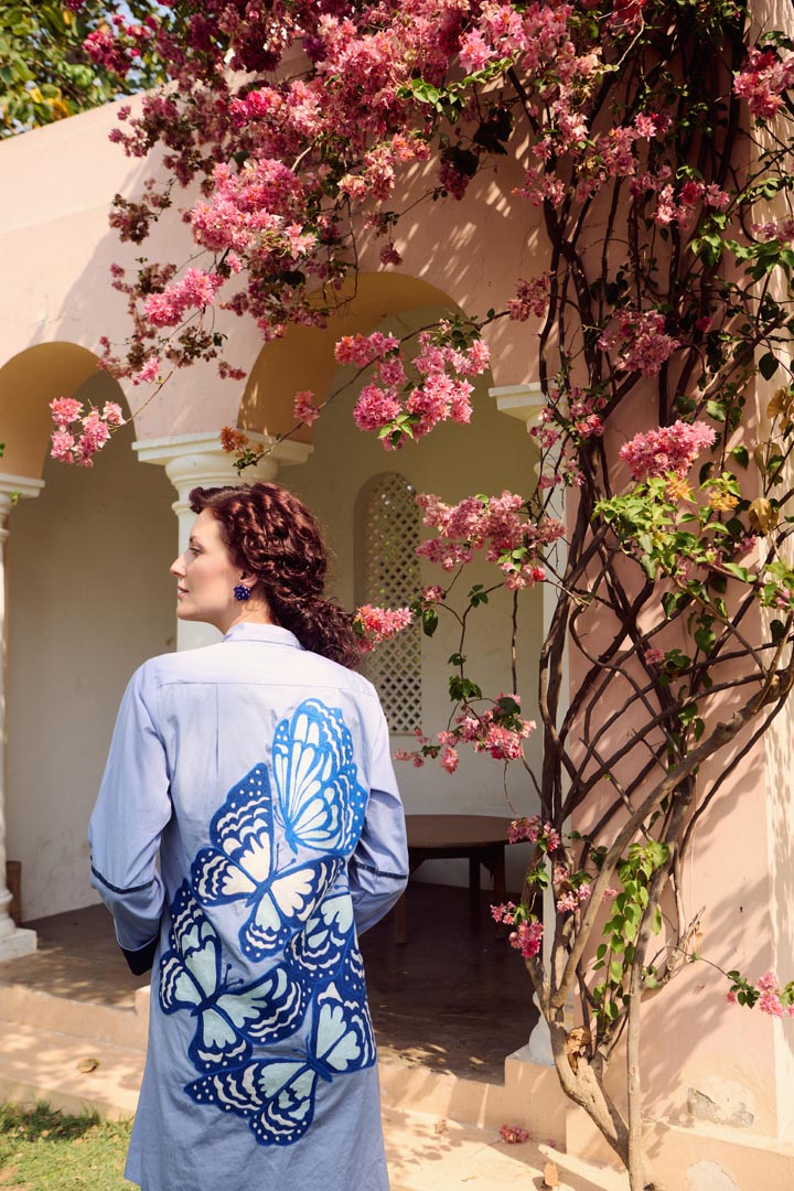BUTTERFLY SHIRT DRESS