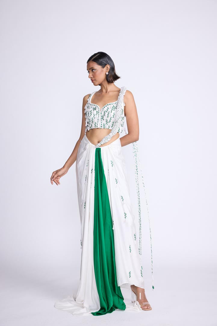 Pearl Braided Saree