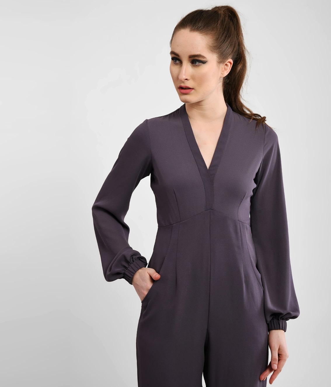 Girl Power Grey Jumpsuit