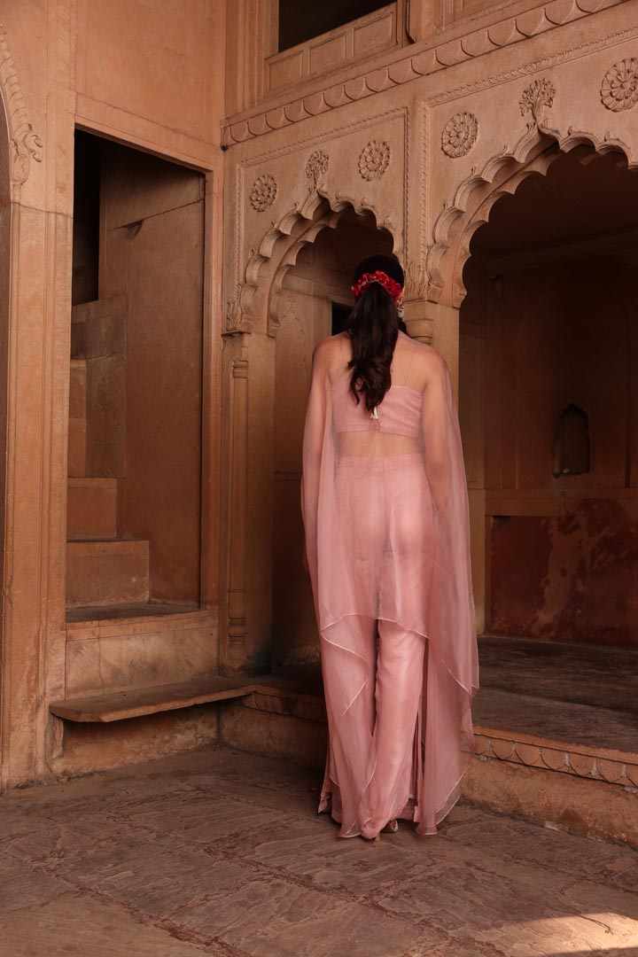 Pink chakra cape set