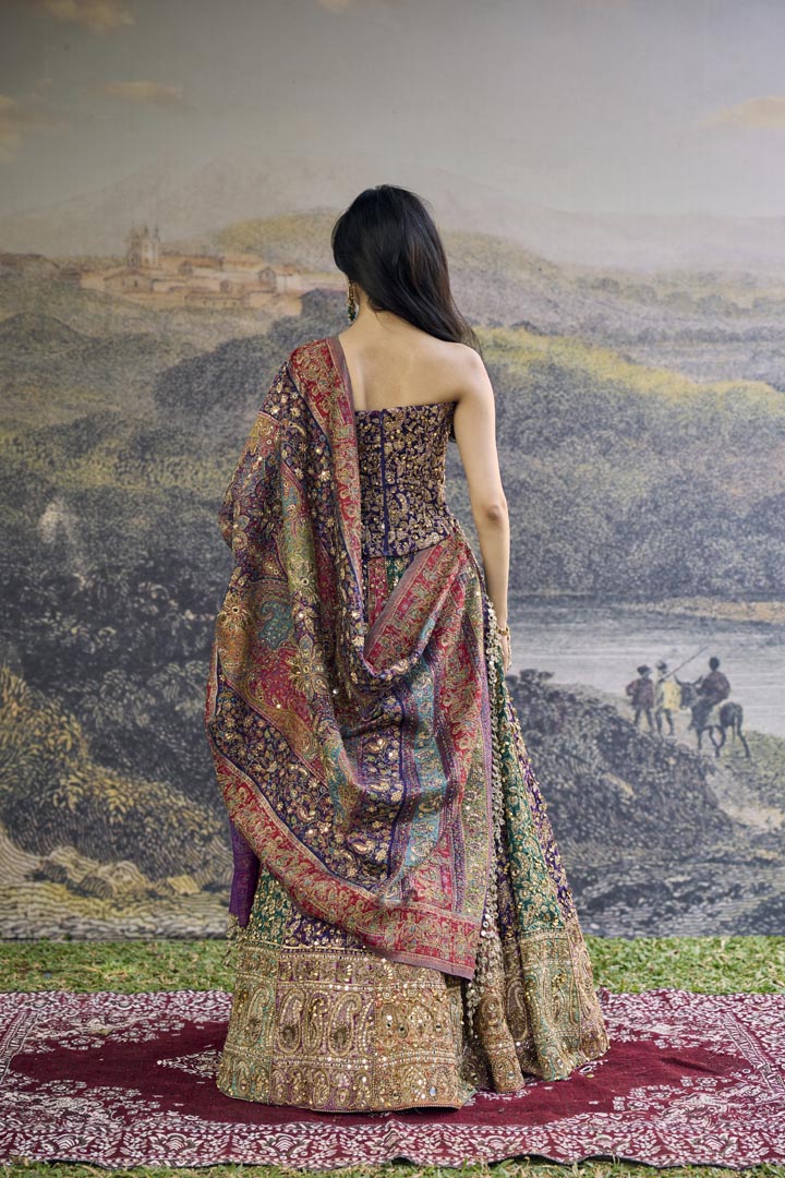 Rang Mahal Jamewar Lehenga Set