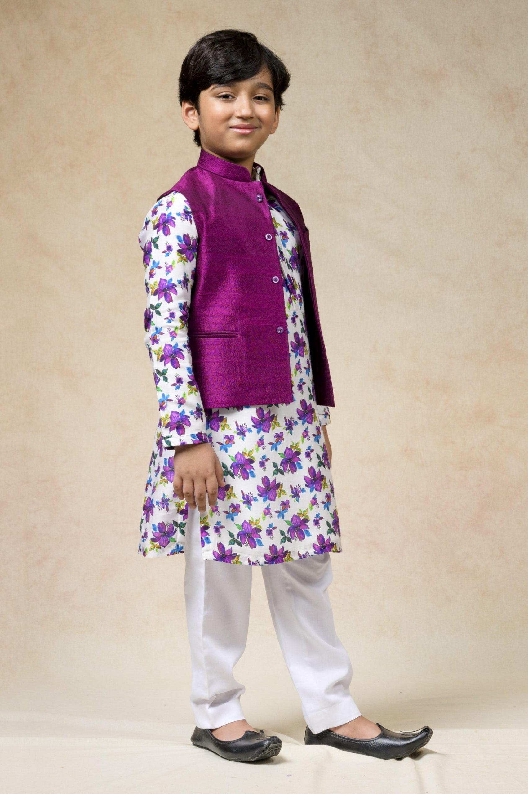 Pure silk bandi kurta set