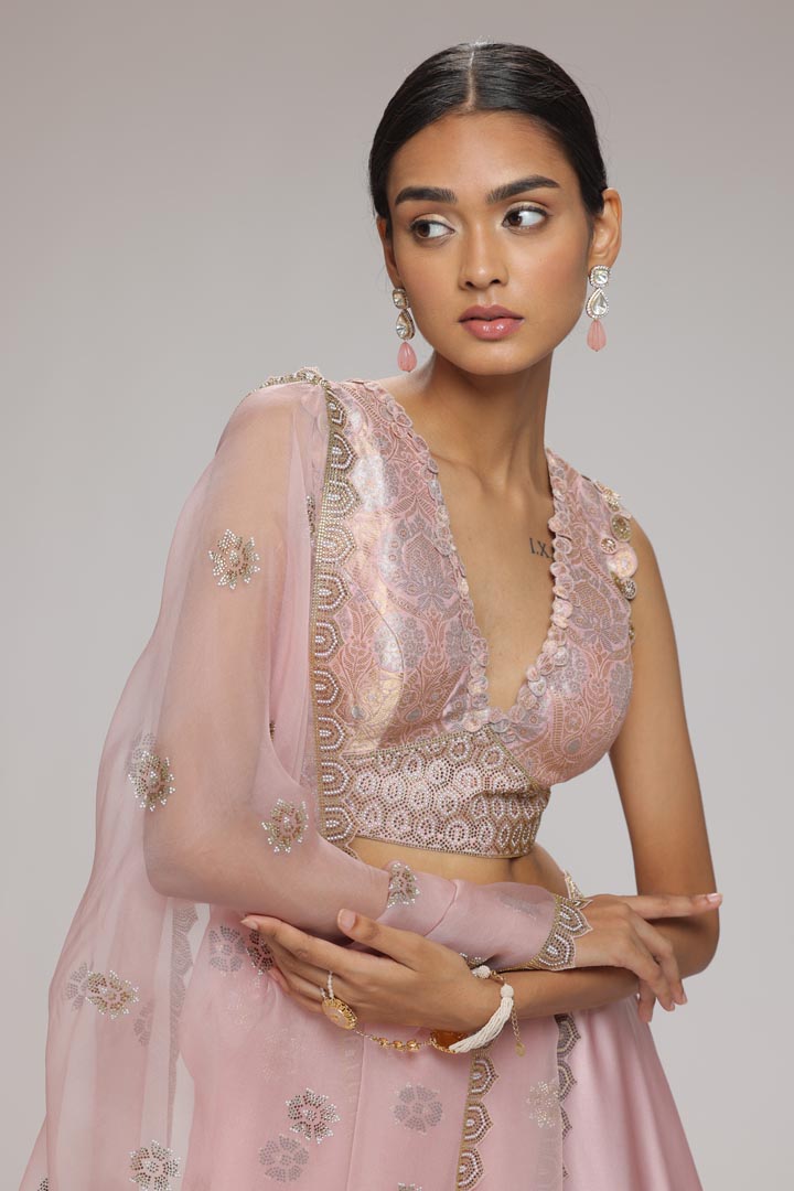 Garnet Lehenga Set