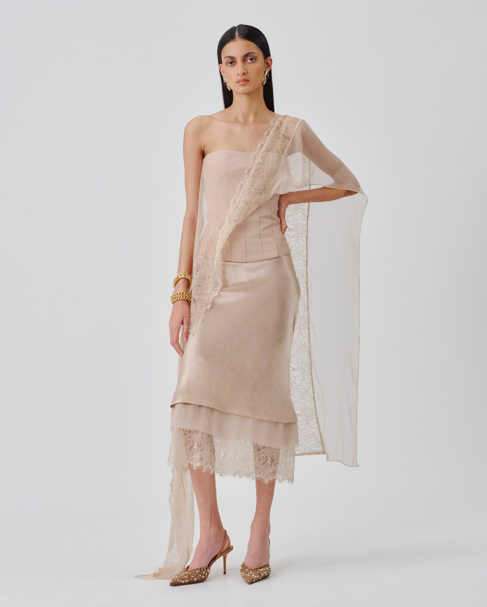 Soft Veil Corset Top