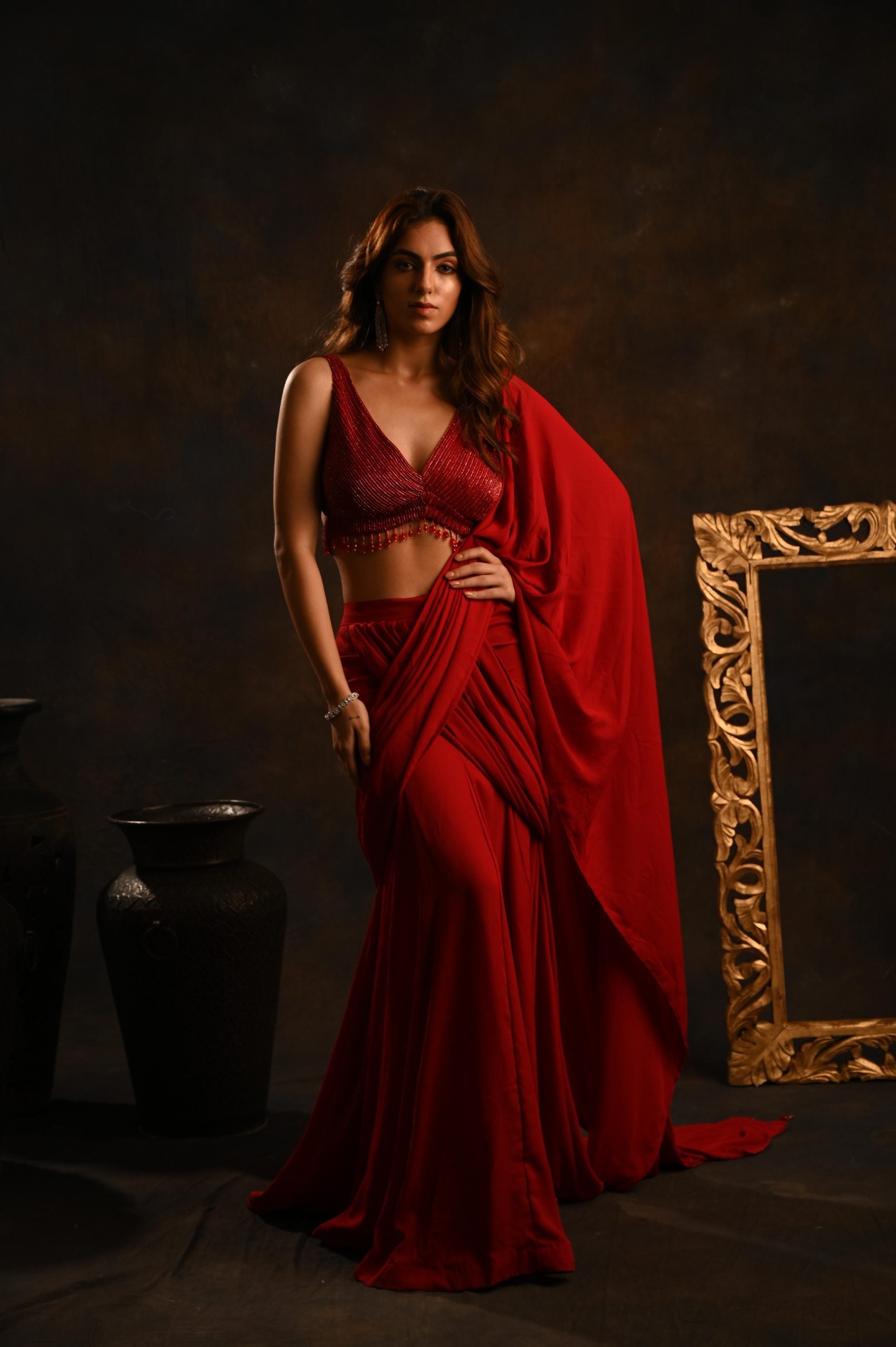 Red saree