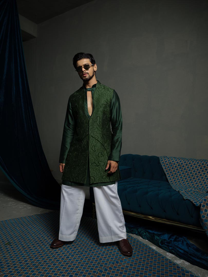 Forest long jacket Set