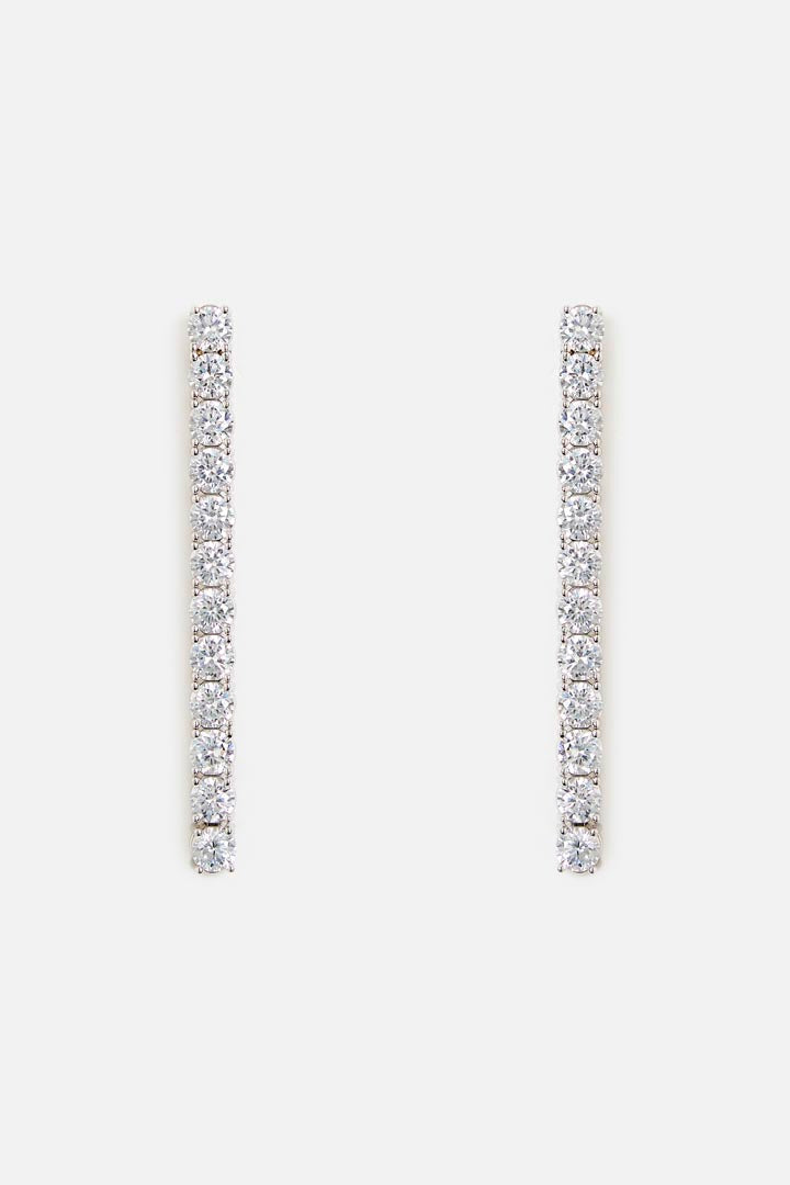 Elegant Silver plated Diamond lookalike Necklace Set