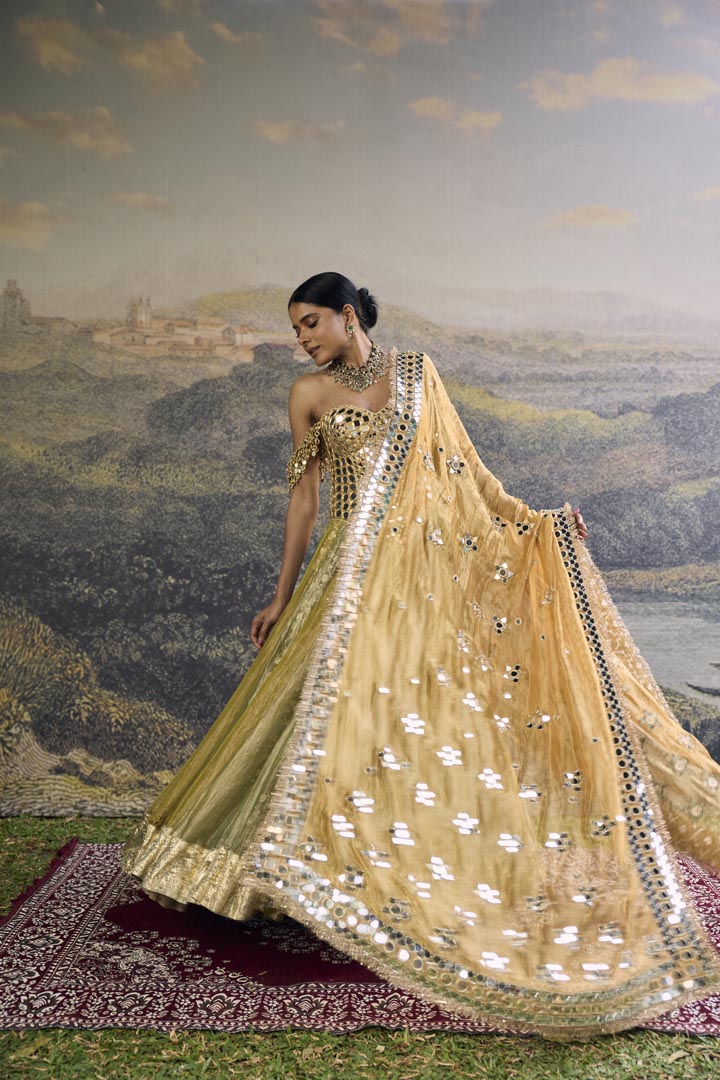 Hiranya Mirror Lehenga Set