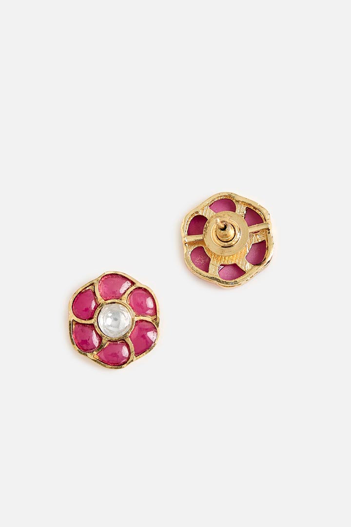 Ruby Stone Choker Necklace Set