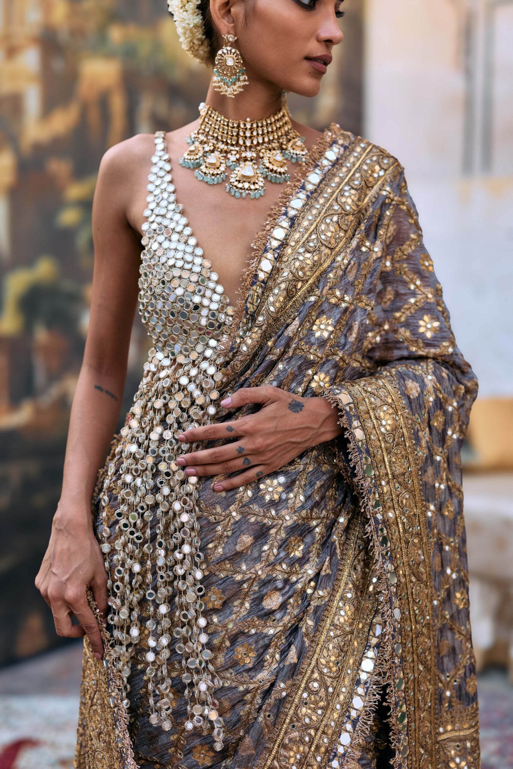 Patralekha Saree Set-B