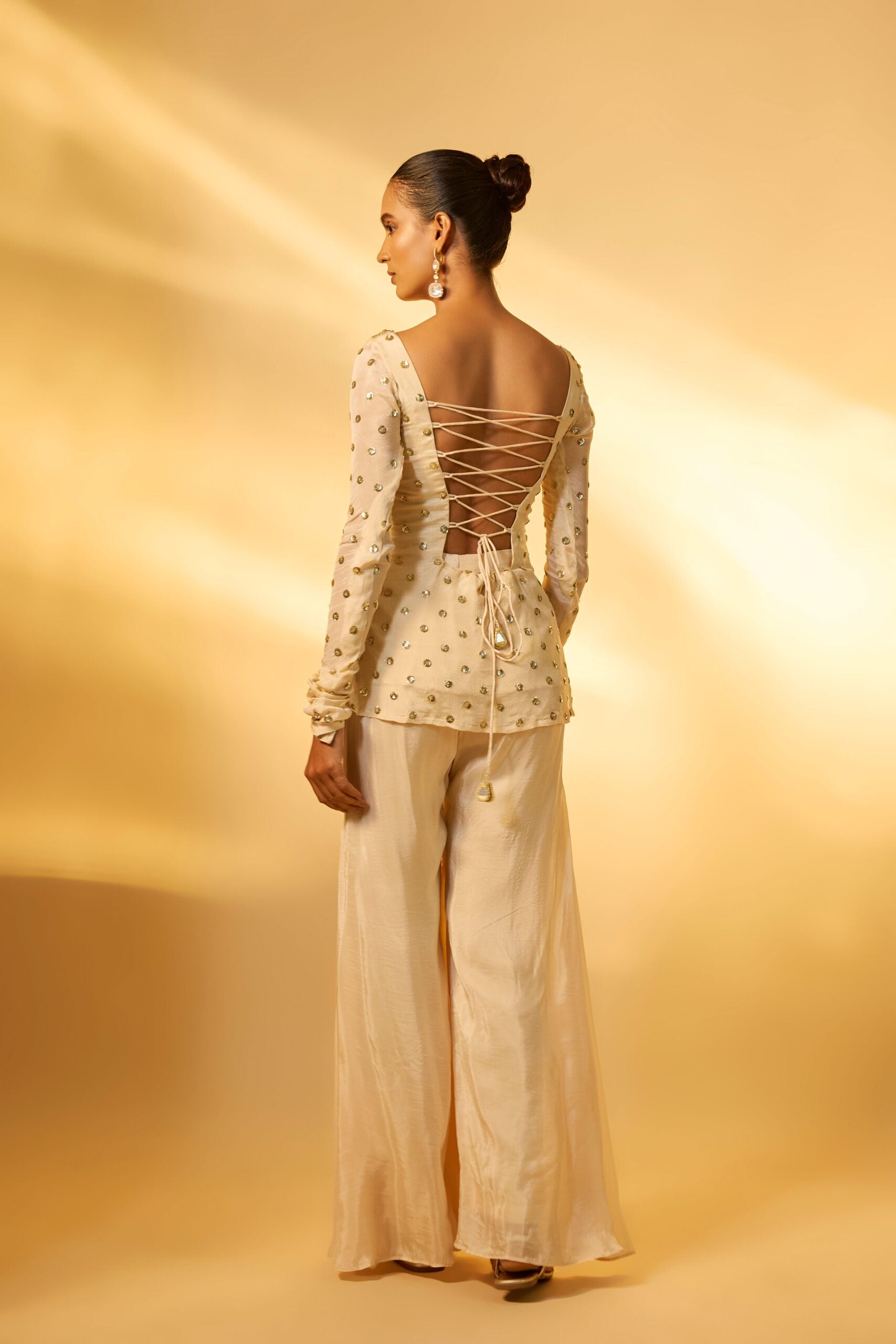IVORY PALAZZO SET