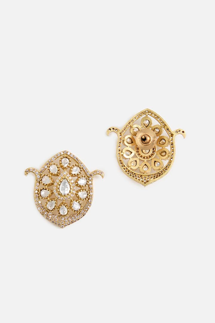 Pastel Mint stones Kundan Choker Necklace Set