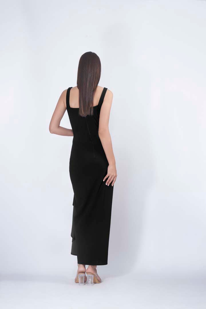 OLIVIA corset drape dress