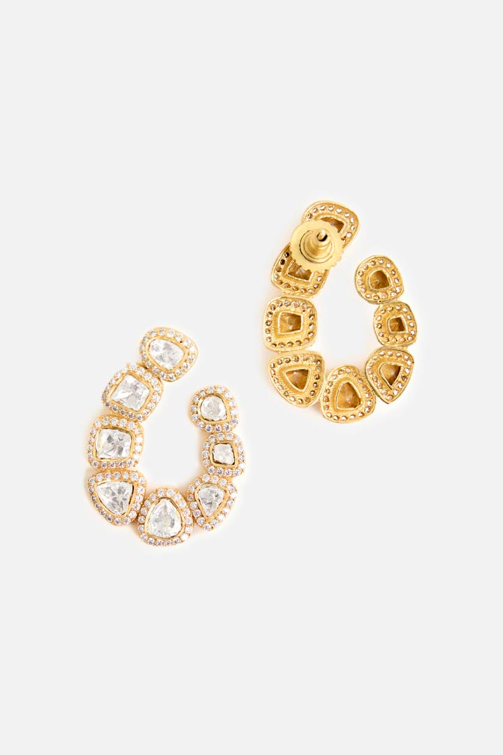 Elegant Pearl Cluster Stud Earrings