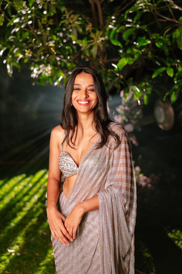 Celestial Stride Saree Set