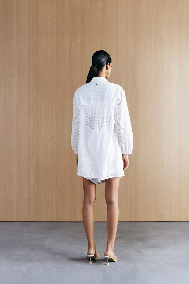 SCHIFFLI EMBELLISHED SHIRT