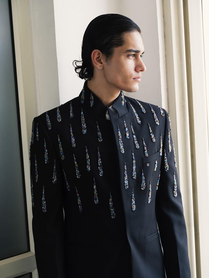 Tessa embroidered bandhgala set