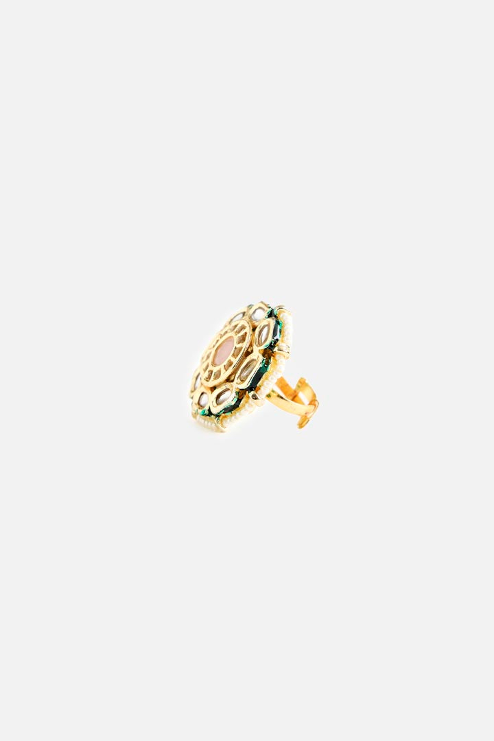 Gold-Tone Oversized Statement Ring