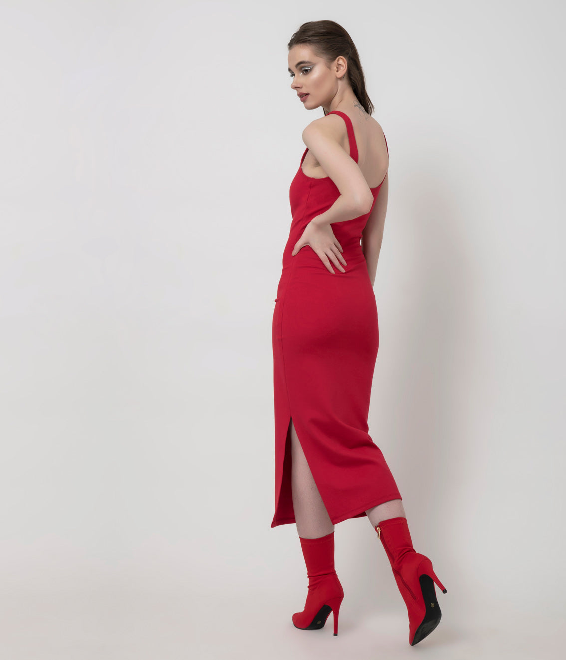 Bold red Bodycon Dress