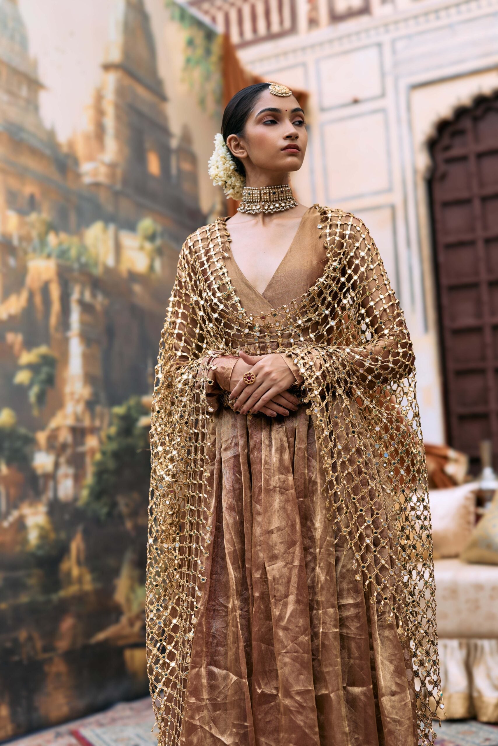 Kanthi Anarkali and Sheeshya Veil Set