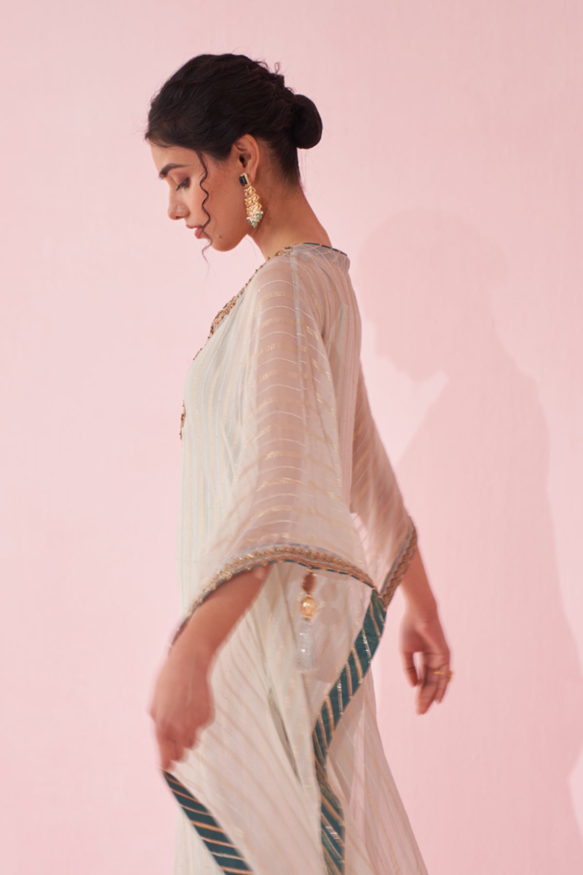 GULZAAR PALE BLUE KAFTAN SET