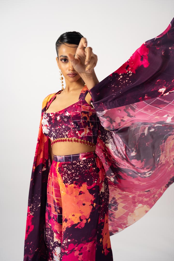 Cape pant set MN-24-109-M