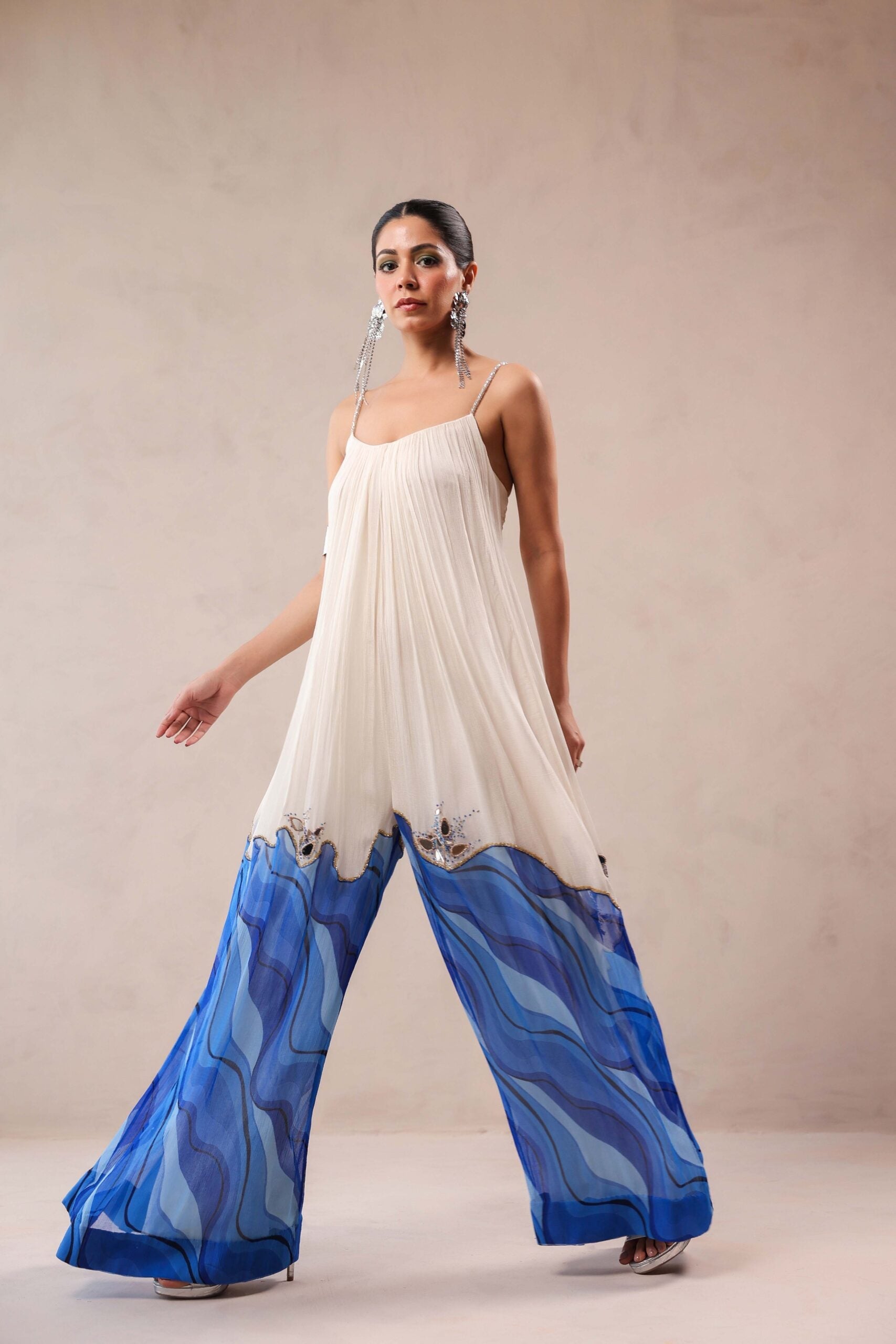 The L.A Bling Mirror ruched jumpsuit