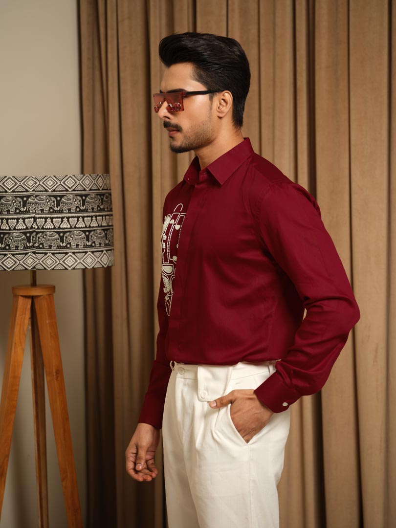 Red Artbeat Party Shirt