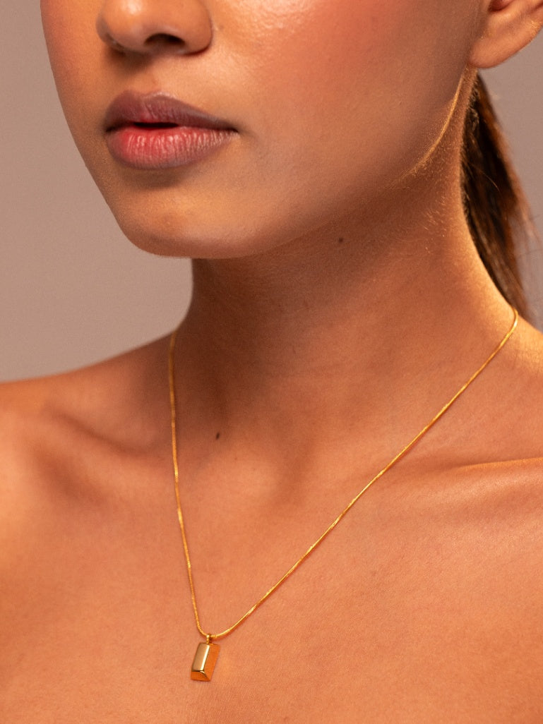 The Gold Brick Necklace
