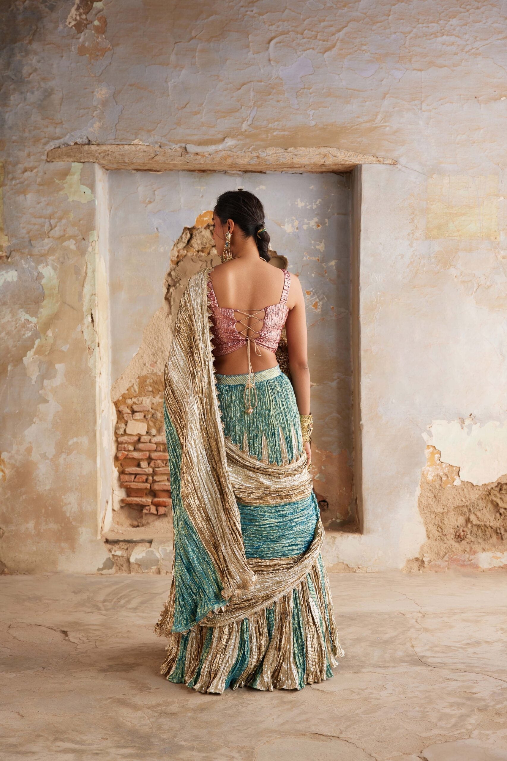 DRAPE SAREE SET EBN1