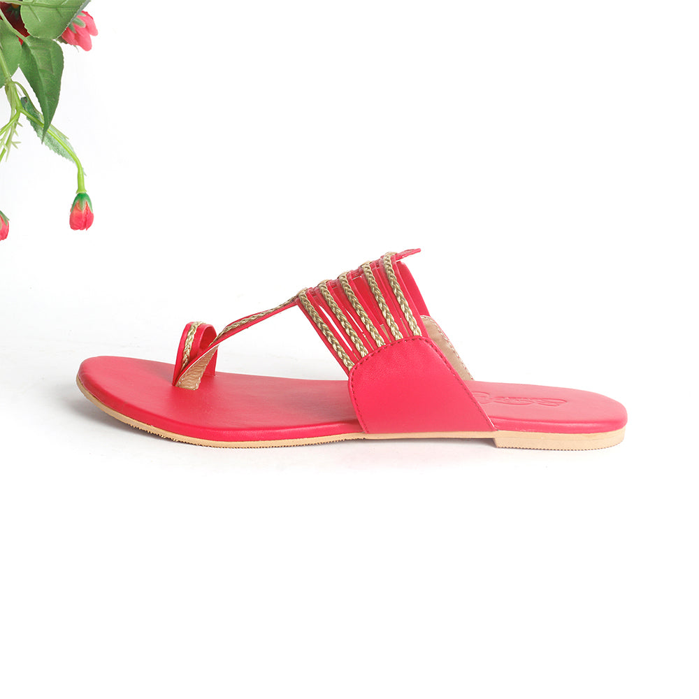 Red Classics Flats