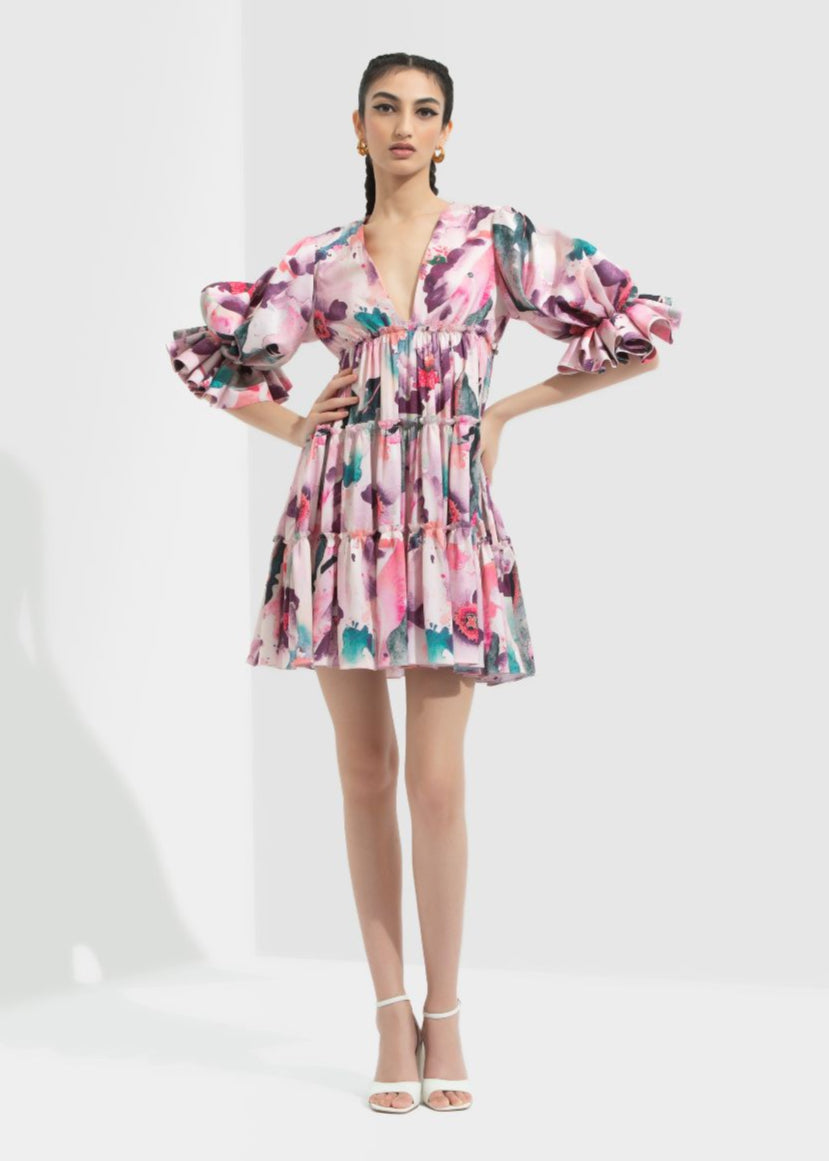 Azalea Printed Short Dress