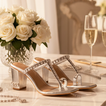 Diamonds in The Sky Block Heels