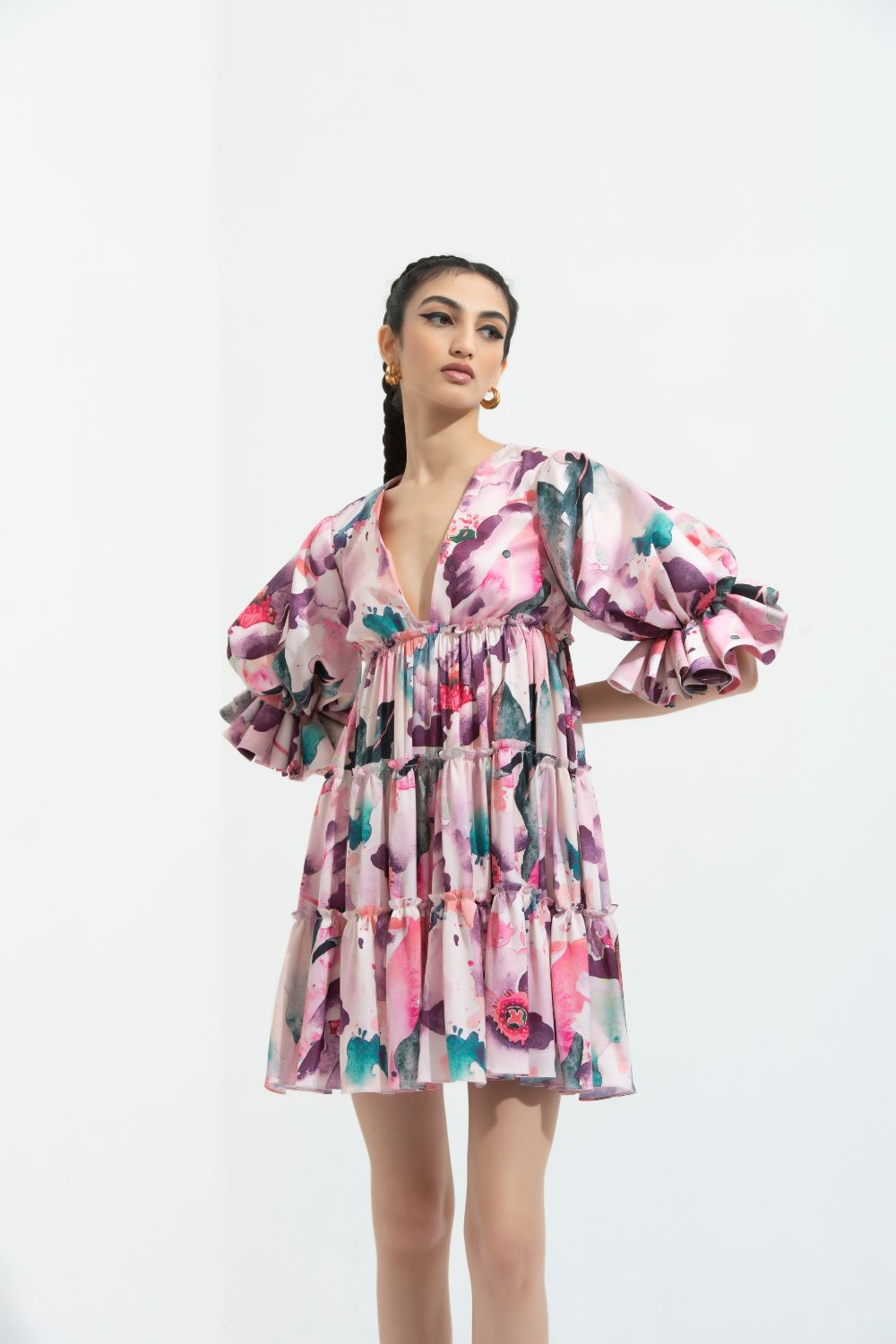 Azalea Printed Short Dress