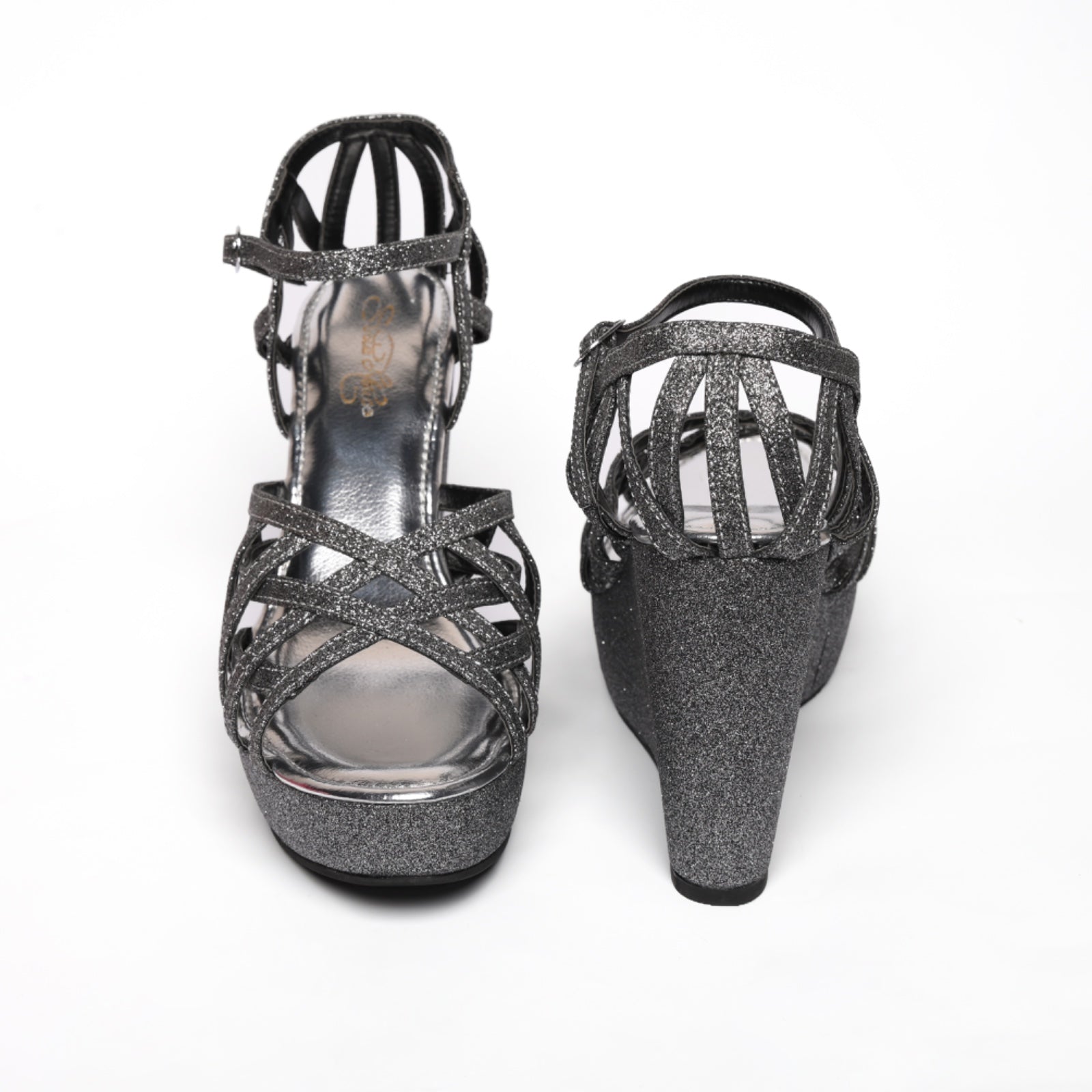 Starlit Glitter Wedge Heels