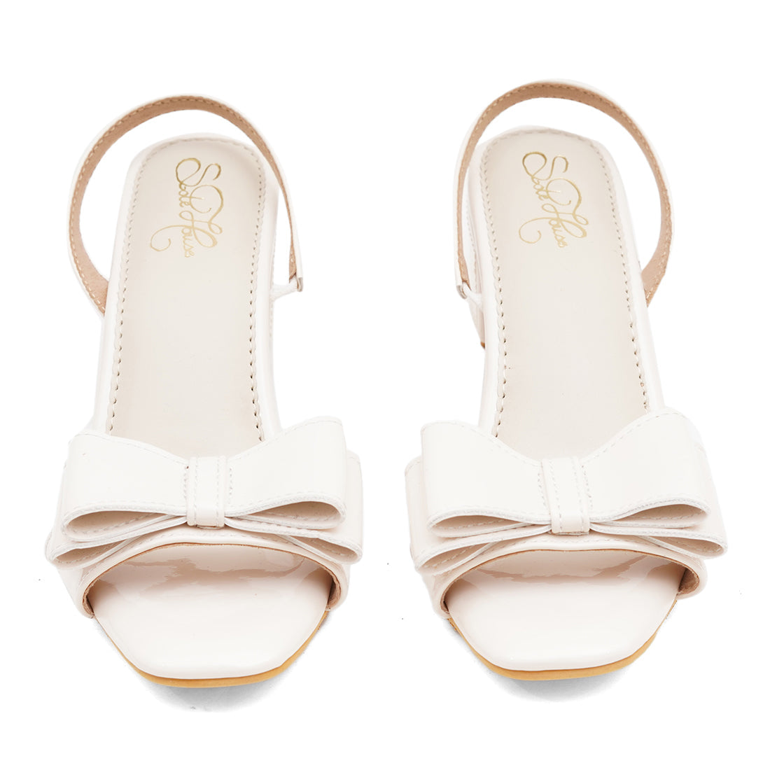 Crème Bow Heels